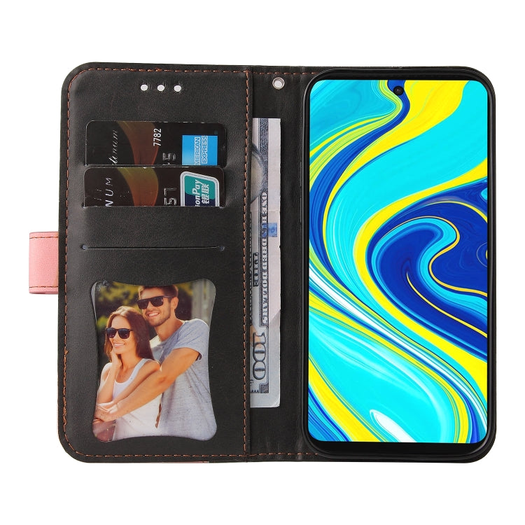 For Xiaomi Redmi Note 9S/Note 9 Pro/Note 9 Pro Max Business Stitching-Color Horizontal Flip PU Leather Case with Holder & Card Slots & Photo Frame