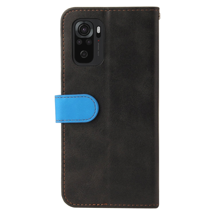 For Xiaomi Redmi Note 10S Business Stitching-Color Horizontal Flip PU Leather Case with Holder & Card Slots & Photo Frame