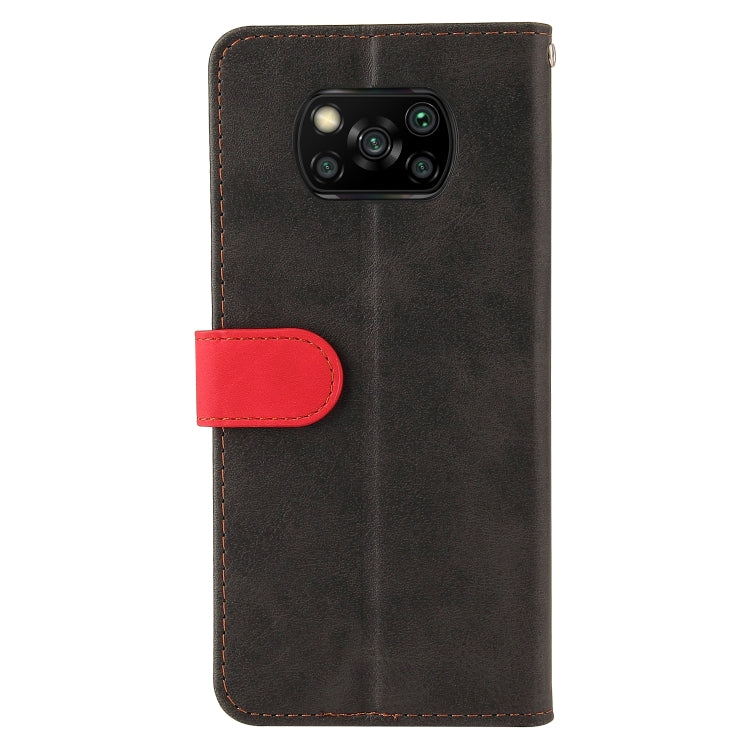 For Xiaomi Poco X3 / X3 Pro / X3 NFC Business Stitching-Color Horizontal Flip PU Leather Case with Holder & Card Slots & Photo Frame