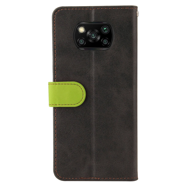 For Xiaomi Poco X3 / X3 Pro / X3 NFC Business Stitching-Color Horizontal Flip PU Leather Case with Holder & Card Slots & Photo Frame