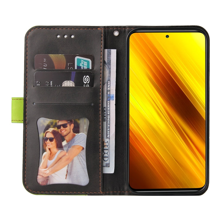 For Xiaomi Poco X3 / X3 Pro / X3 NFC Business Stitching-Color Horizontal Flip PU Leather Case with Holder & Card Slots & Photo Frame