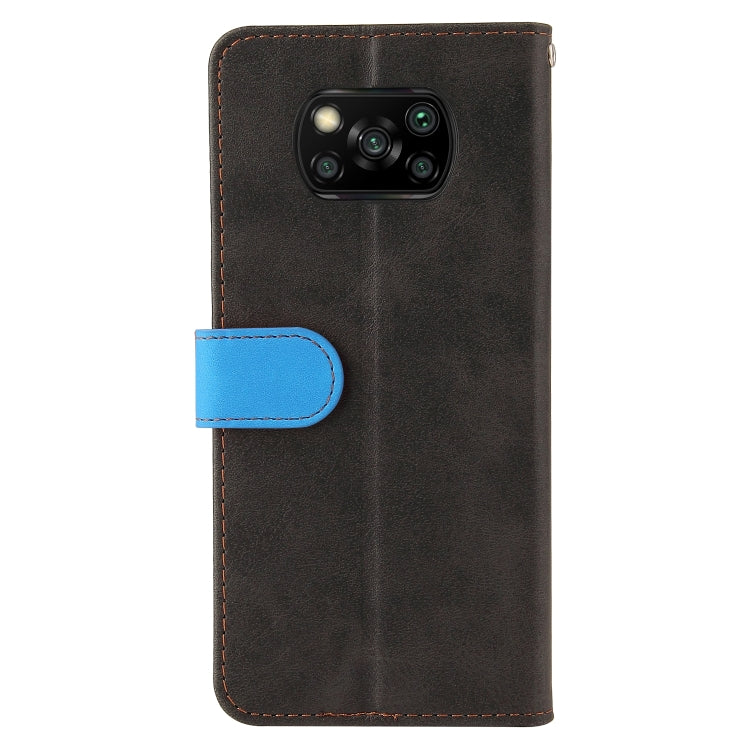 For Xiaomi Poco X3 / X3 Pro / X3 NFC Business Stitching-Color Horizontal Flip PU Leather Case with Holder & Card Slots & Photo Frame