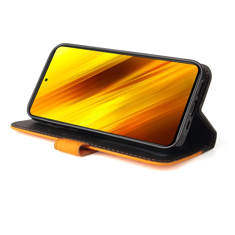 For Xiaomi Poco X3 / X3 Pro / X3 NFC Business Stitching-Color Horizontal Flip PU Leather Case with Holder & Card Slots & Photo Frame