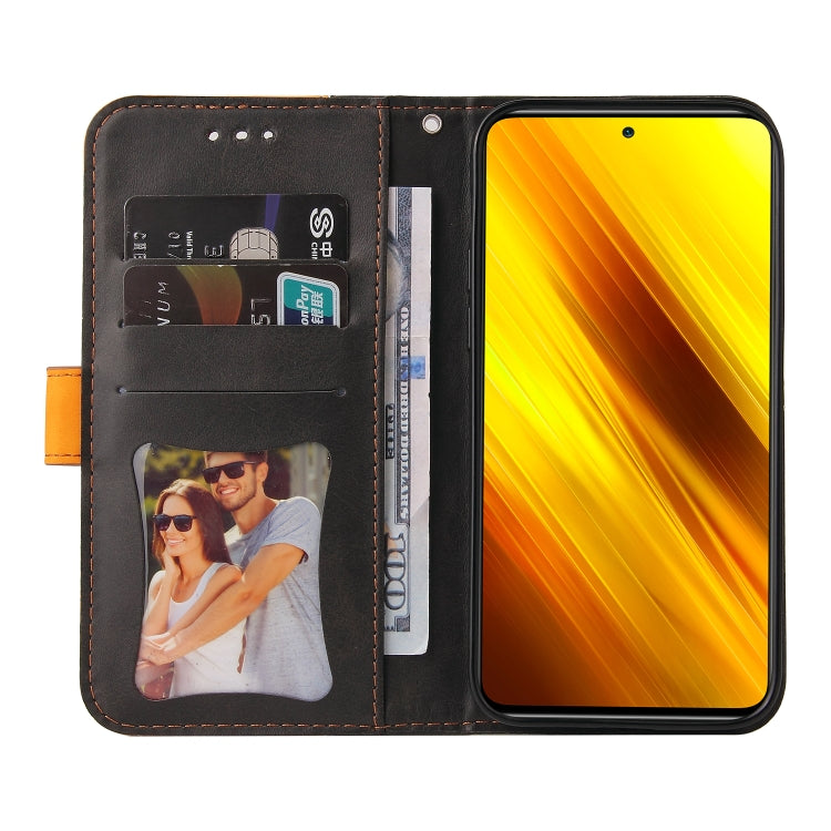 For Xiaomi Poco X3 / X3 Pro / X3 NFC Business Stitching-Color Horizontal Flip PU Leather Case with Holder & Card Slots & Photo Frame