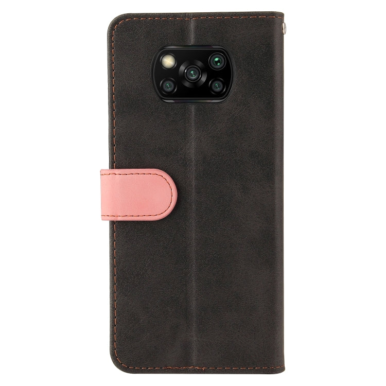 For Xiaomi Poco X3 / X3 Pro / X3 NFC Business Stitching-Color Horizontal Flip PU Leather Case with Holder & Card Slots & Photo Frame