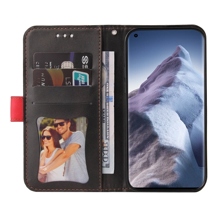 For Xiaomi Mi 11 Ultra Business Stitching-Color Horizontal Flip PU Leather Case with Holder & Card Slots & Photo Frame