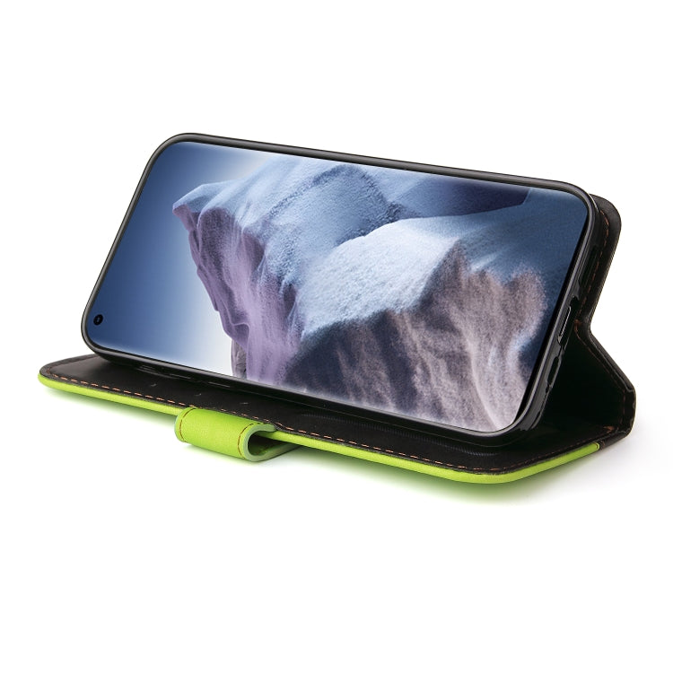 For Xiaomi Mi 11 Ultra Business Stitching-Color Horizontal Flip PU Leather Case with Holder & Card Slots & Photo Frame