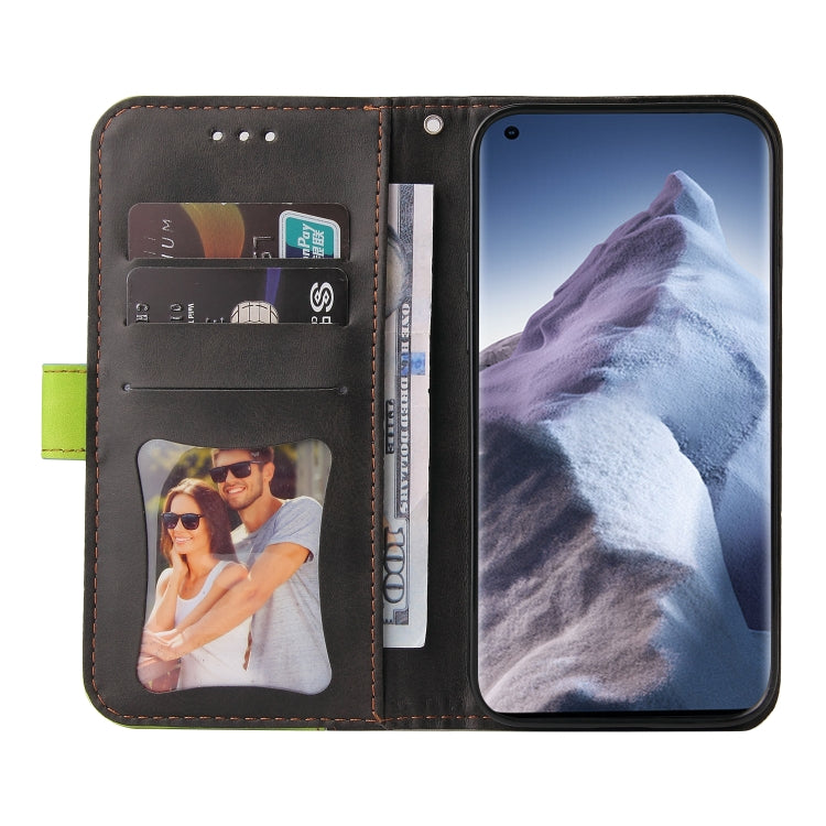 For Xiaomi Mi 11 Ultra Business Stitching-Color Horizontal Flip PU Leather Case with Holder & Card Slots & Photo Frame