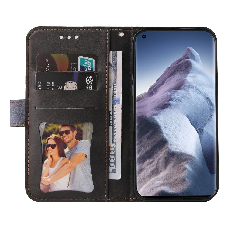 For Xiaomi Mi 11 Ultra Business Stitching-Color Horizontal Flip PU Leather Case with Holder & Card Slots & Photo Frame