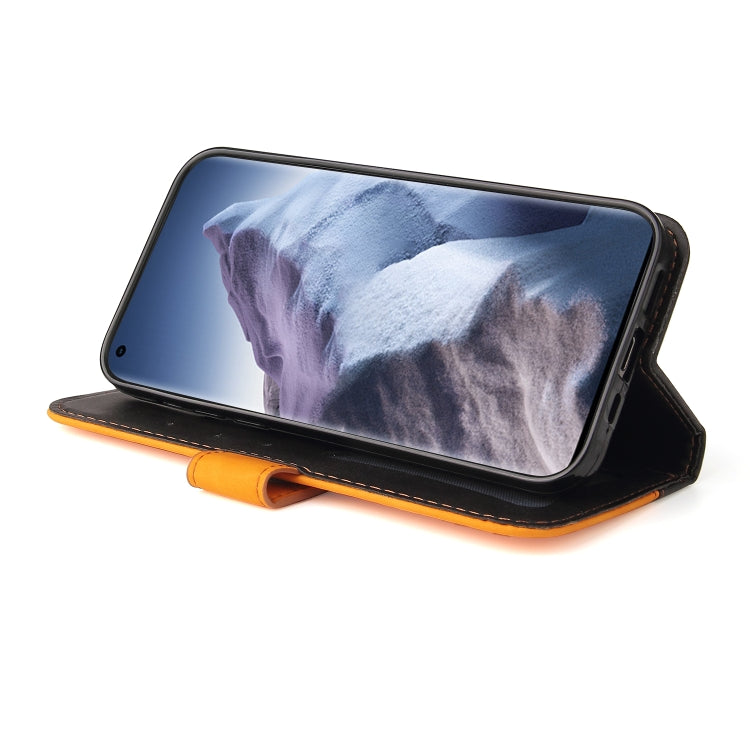 For Xiaomi Mi 11 Ultra Business Stitching-Color Horizontal Flip PU Leather Case with Holder & Card Slots & Photo Frame