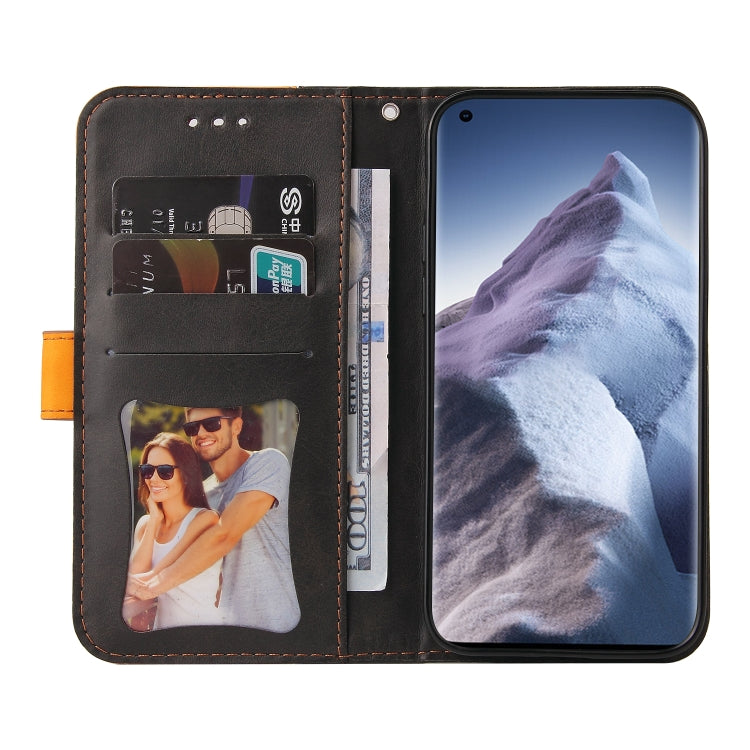 For Xiaomi Mi 11 Ultra Business Stitching-Color Horizontal Flip PU Leather Case with Holder & Card Slots & Photo Frame