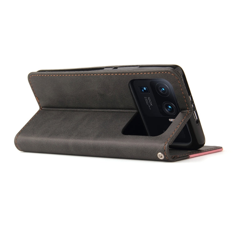 For Xiaomi Mi 11 Ultra Business Stitching-Color Horizontal Flip PU Leather Case with Holder & Card Slots & Photo Frame