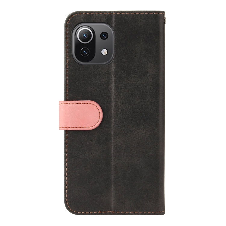 For Xiaomi Mi 11 Business Stitching-Color Horizontal Flip PU Leather Case with Holder & Card Slots & Photo Frame