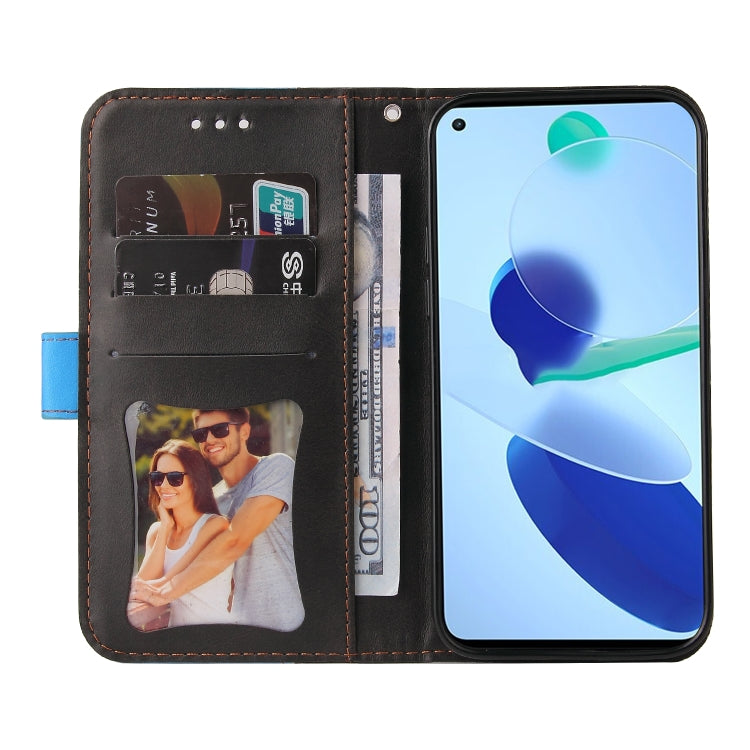 For Xiaomi Mi 11 Lite Business Stitching-Color Horizontal Flip PU Leather Case with Holder & Card Slots & Photo Frame