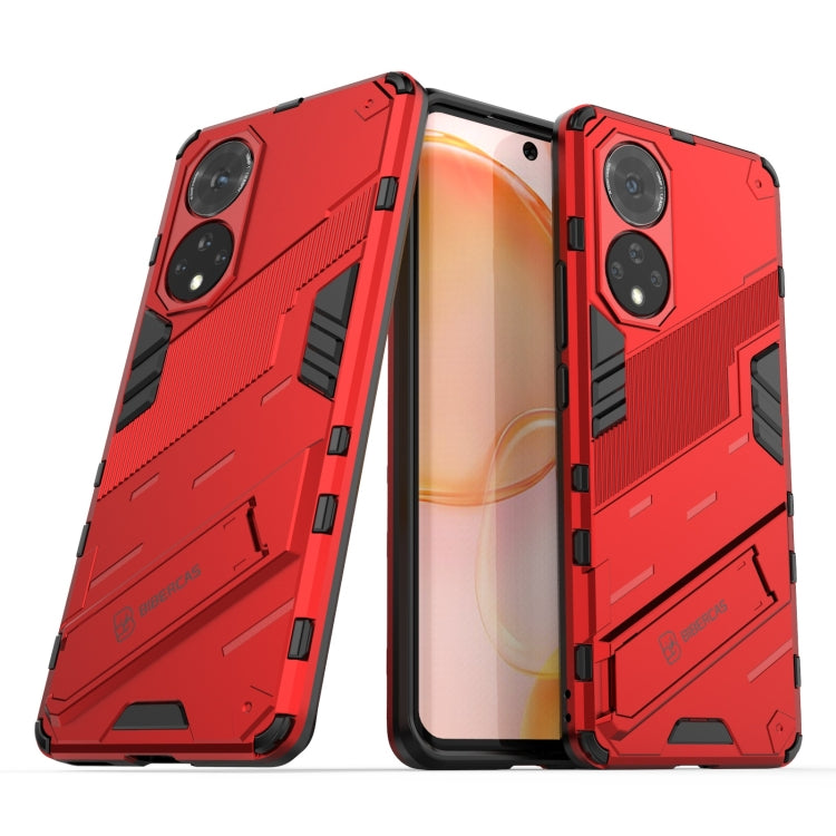 For Honor 50 Punk Armor 2 in 1 PC + TPU Shockproof Case with Invisible Holder