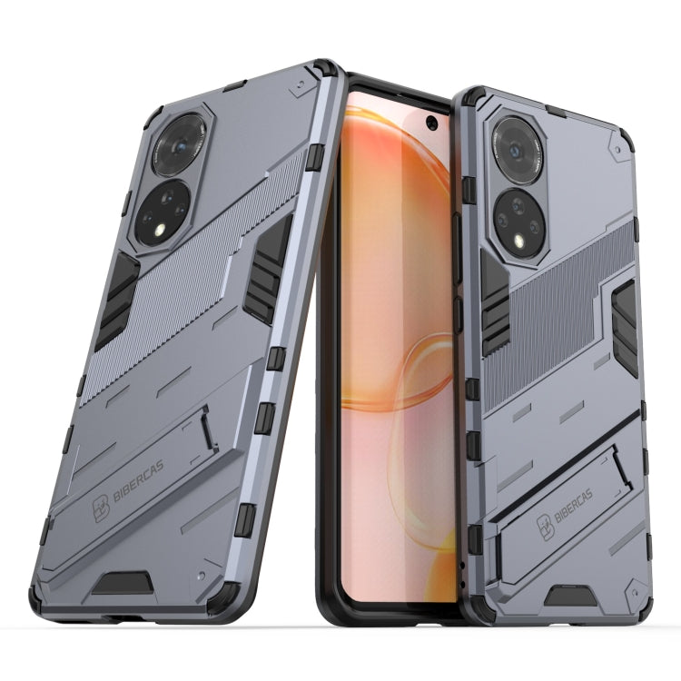 For Honor 50 Punk Armor 2 in 1 PC + TPU Shockproof Case with Invisible Holder