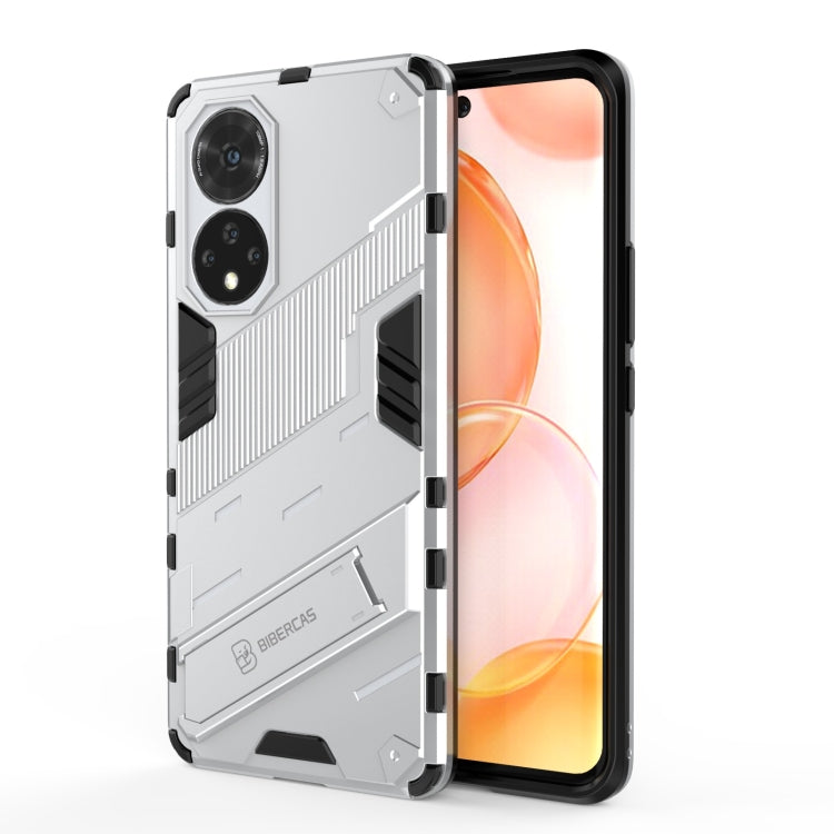 For Honor 50 Punk Armor 2 in 1 PC + TPU Shockproof Case with Invisible Holder