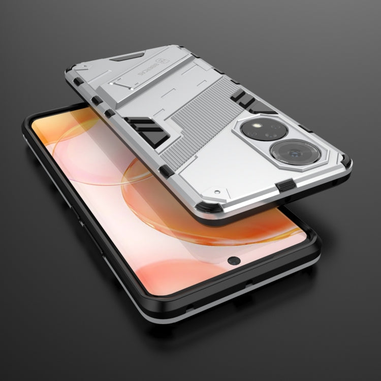 For Honor 50 Punk Armor 2 in 1 PC + TPU Shockproof Case with Invisible Holder