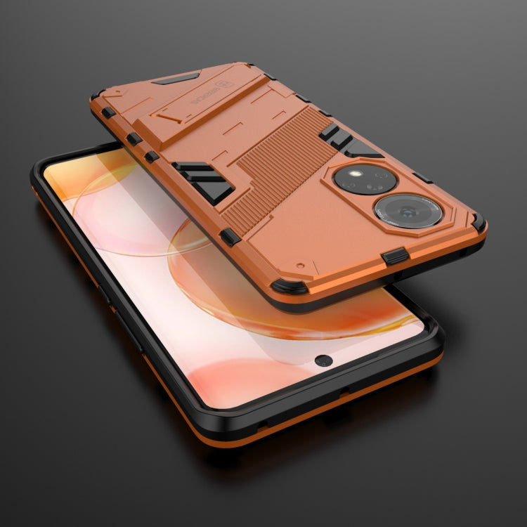 For Honor 50 Punk Armor 2 in 1 PC + TPU Shockproof Case with Invisible Holder