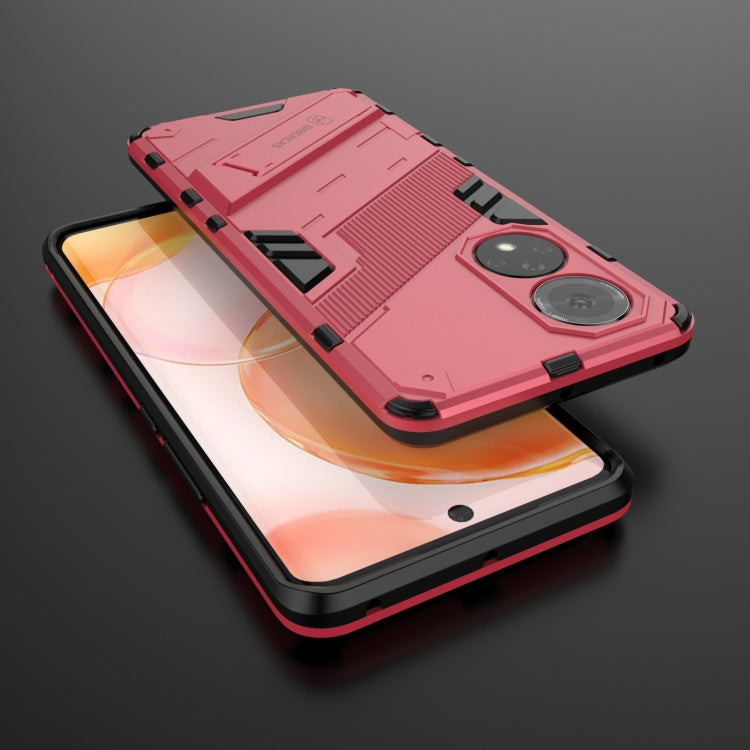 For Honor 50 Punk Armor 2 in 1 PC + TPU Shockproof Case with Invisible Holder