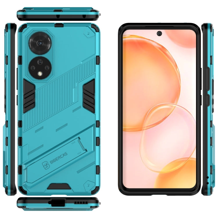 For Honor 50 Punk Armor 2 in 1 PC + TPU Shockproof Case with Invisible Holder