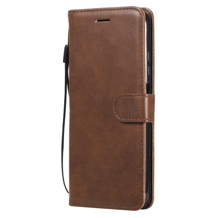 For Xiaomi Redmi Note 10 4G Solid Color Horizontal Flip Protective Leather Case with Holder & Card Slots & Wallet & Photo Frame & Lanyard