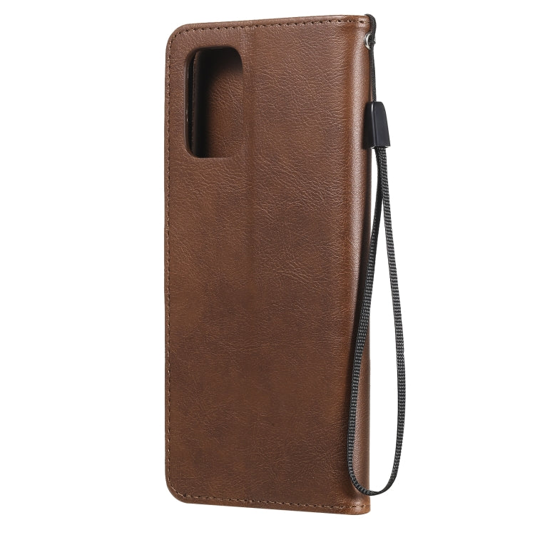 For Xiaomi Redmi Note 10 4G Solid Color Horizontal Flip Protective Leather Case with Holder & Card Slots & Wallet & Photo Frame & Lanyard