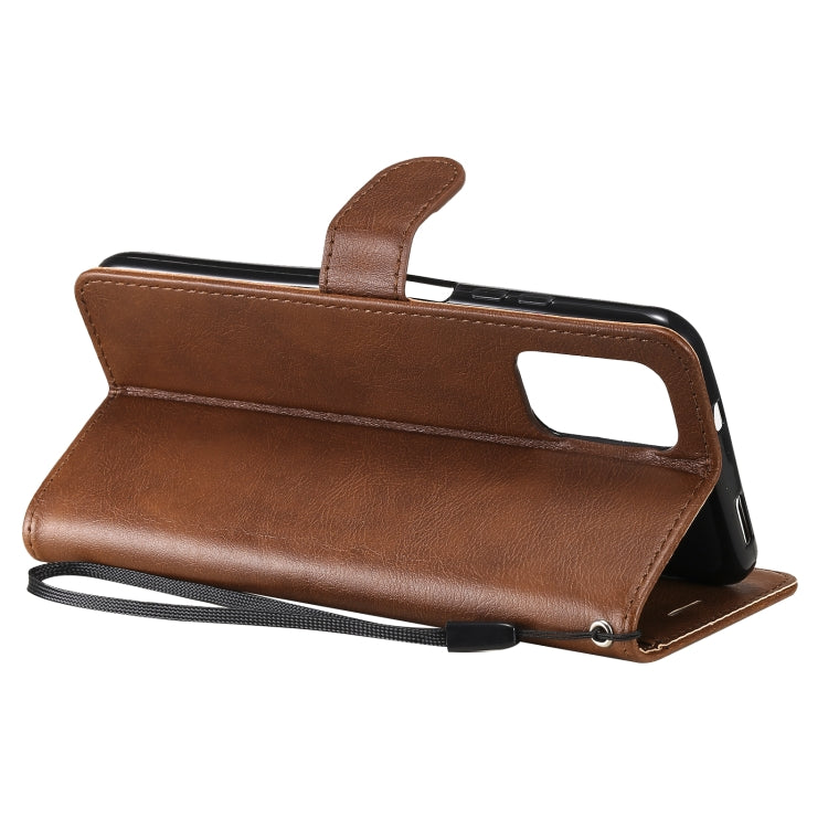 For Xiaomi Redmi Note 10 4G Solid Color Horizontal Flip Protective Leather Case with Holder & Card Slots & Wallet & Photo Frame & Lanyard