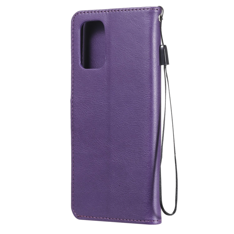 For Xiaomi Redmi Note 10 4G Solid Color Horizontal Flip Protective Leather Case with Holder & Card Slots & Wallet & Photo Frame & Lanyard