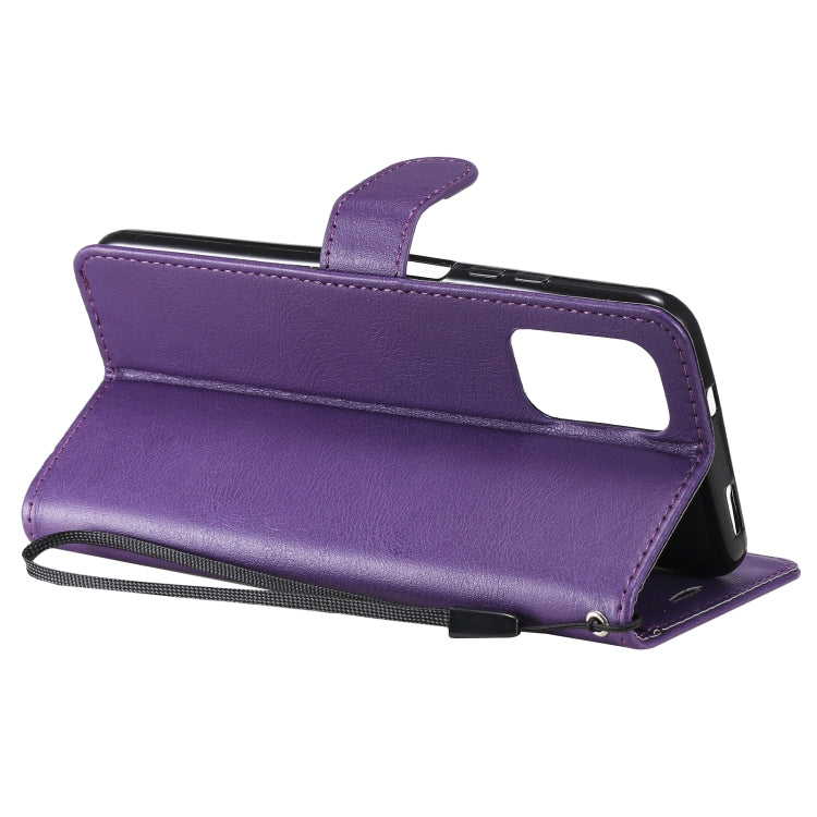 For Xiaomi Redmi Note 10 4G Solid Color Horizontal Flip Protective Leather Case with Holder & Card Slots & Wallet & Photo Frame & Lanyard