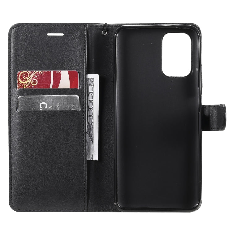 For Xiaomi Redmi Note 10 4G Solid Color Horizontal Flip Protective Leather Case with Holder & Card Slots & Wallet & Photo Frame & Lanyard