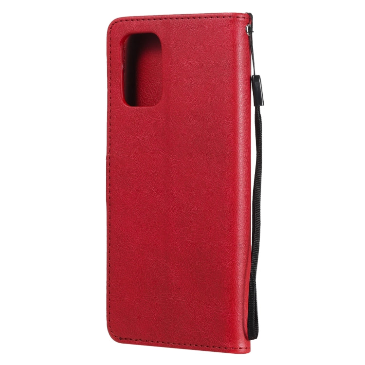 For Xiaomi Redmi Note 10 4G Solid Color Horizontal Flip Protective Leather Case with Holder & Card Slots & Wallet & Photo Frame & Lanyard