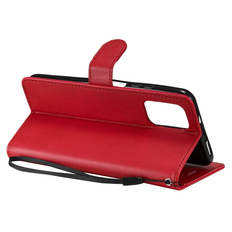 For Xiaomi Redmi Note 10 4G Solid Color Horizontal Flip Protective Leather Case with Holder & Card Slots & Wallet & Photo Frame & Lanyard