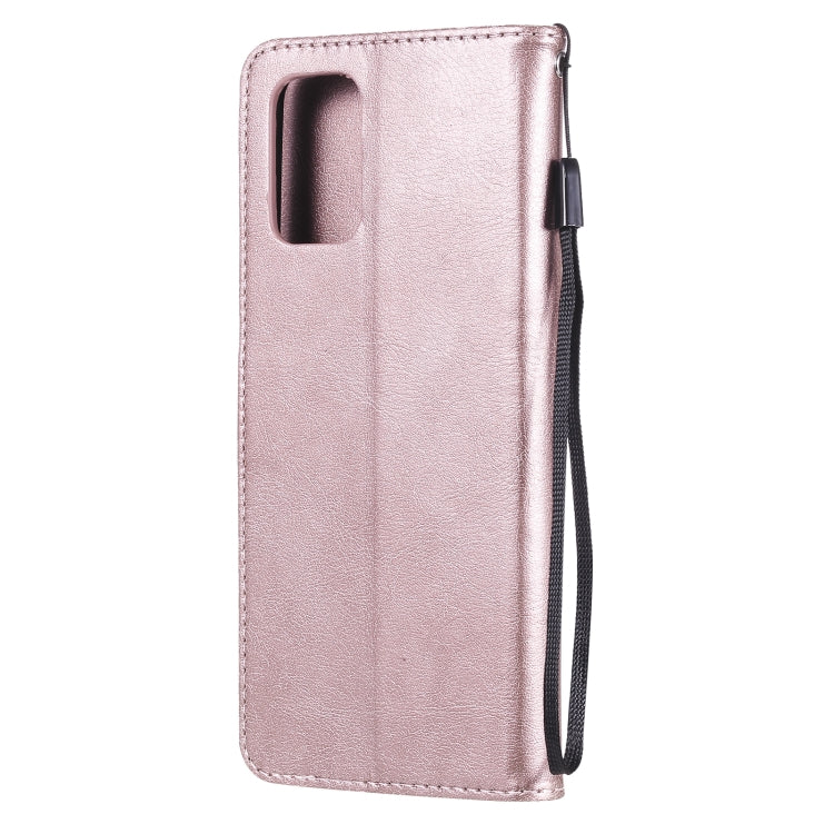 For Xiaomi Redmi Note 10 4G Solid Color Horizontal Flip Protective Leather Case with Holder & Card Slots & Wallet & Photo Frame & Lanyard