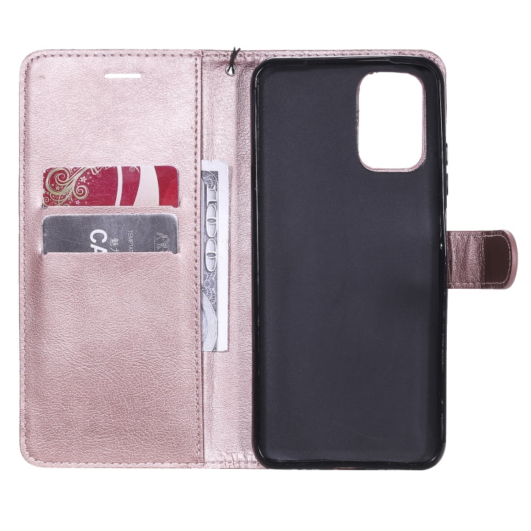 For Xiaomi Redmi Note 10 4G Solid Color Horizontal Flip Protective Leather Case with Holder & Card Slots & Wallet & Photo Frame & Lanyard