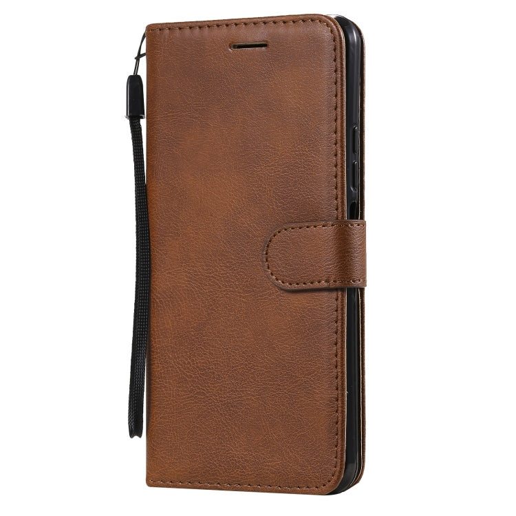 For Xiaomi Mi 11 Lite Solid Color Horizontal Flip Protective Leather Case with Holder & Card Slots & Wallet & Photo Frame & Lanyard