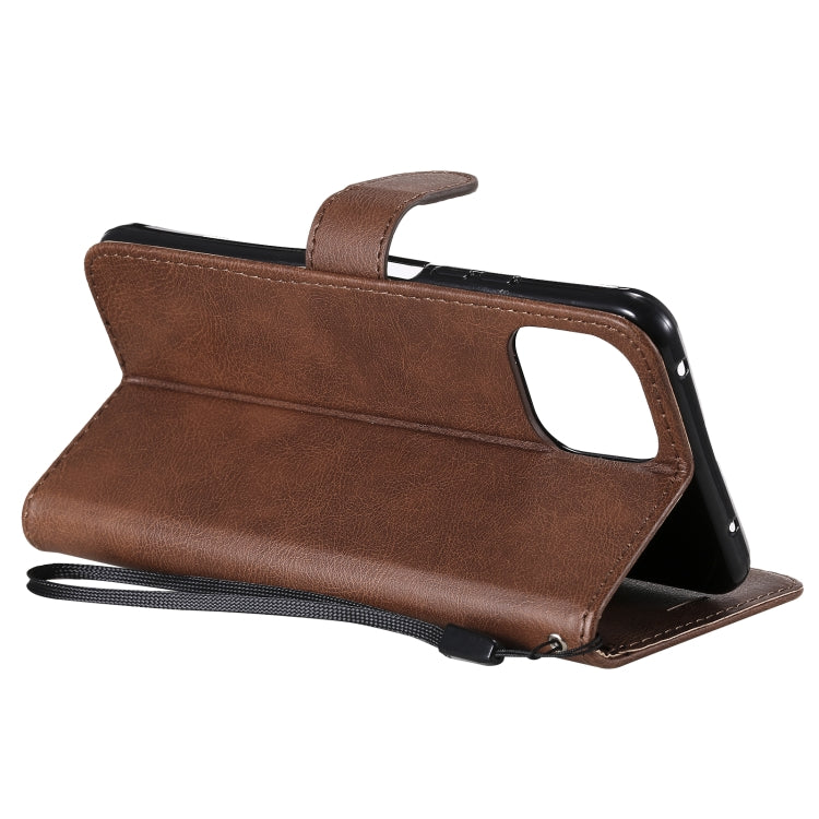 For Xiaomi Mi 11 Lite Solid Color Horizontal Flip Protective Leather Case with Holder & Card Slots & Wallet & Photo Frame & Lanyard