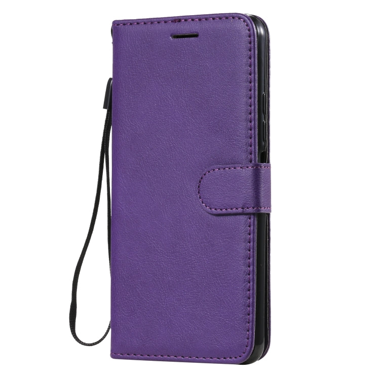 For Xiaomi Mi 11 Lite Solid Color Horizontal Flip Protective Leather Case with Holder & Card Slots & Wallet & Photo Frame & Lanyard