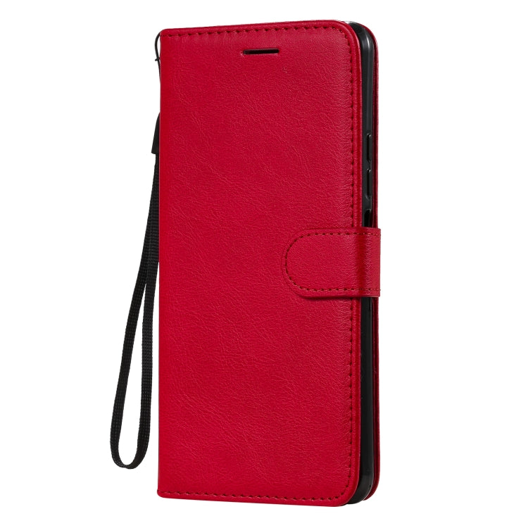 For Xiaomi Mi 11 Lite Solid Color Horizontal Flip Protective Leather Case with Holder & Card Slots & Wallet & Photo Frame & Lanyard