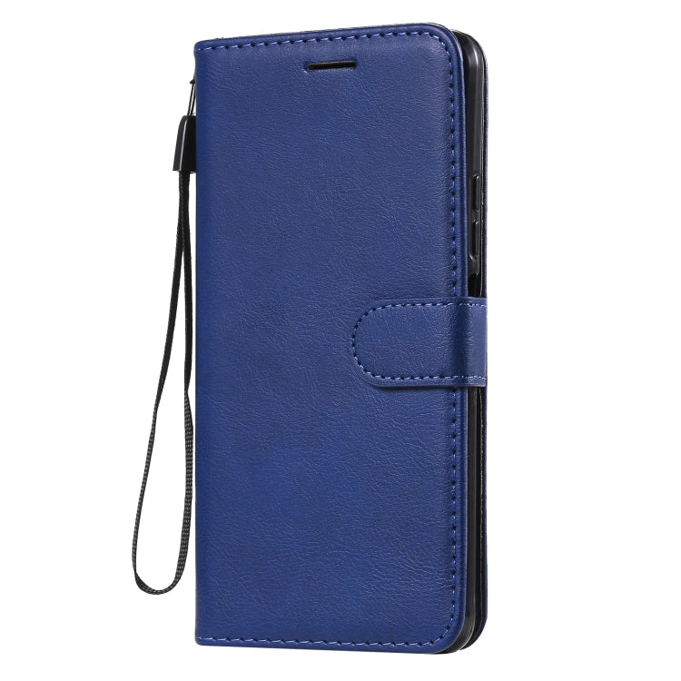 For Xiaomi Mi 11 Lite Solid Color Horizontal Flip Protective Leather Case with Holder & Card Slots & Wallet & Photo Frame & Lanyard