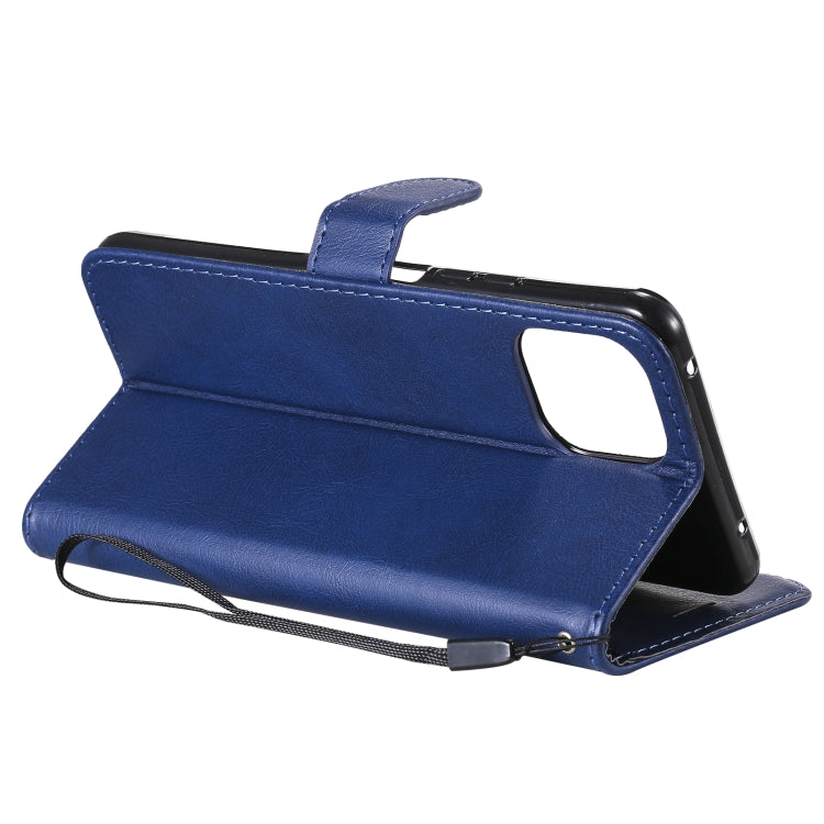 For Xiaomi Mi 11 Lite Solid Color Horizontal Flip Protective Leather Case with Holder & Card Slots & Wallet & Photo Frame & Lanyard