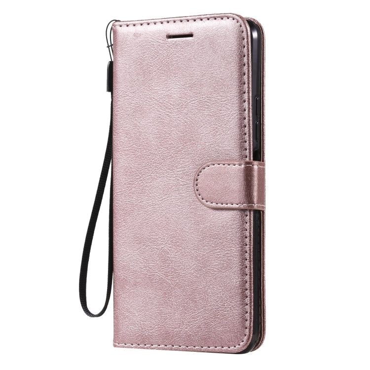 For Xiaomi Mi 11 Lite Solid Color Horizontal Flip Protective Leather Case with Holder & Card Slots & Wallet & Photo Frame & Lanyard