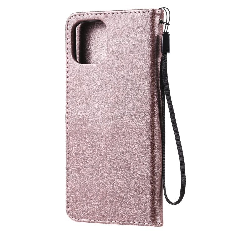 For Xiaomi Mi 11 Lite Solid Color Horizontal Flip Protective Leather Case with Holder & Card Slots & Wallet & Photo Frame & Lanyard