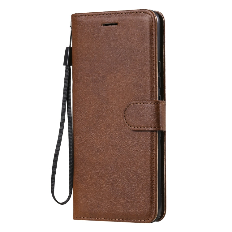 For Xiaomi Mi 11 Pro Solid Color Horizontal Flip Protective Leather Case with Holder & Card Slots & Wallet & Photo Frame & Lanyard