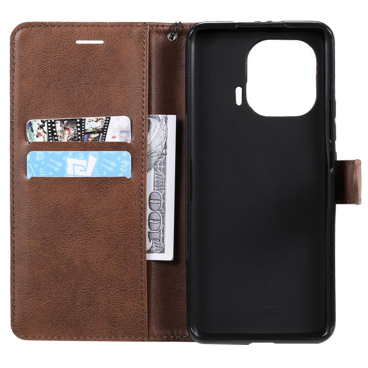 For Xiaomi Mi 11 Pro Solid Color Horizontal Flip Protective Leather Case with Holder & Card Slots & Wallet & Photo Frame & Lanyard