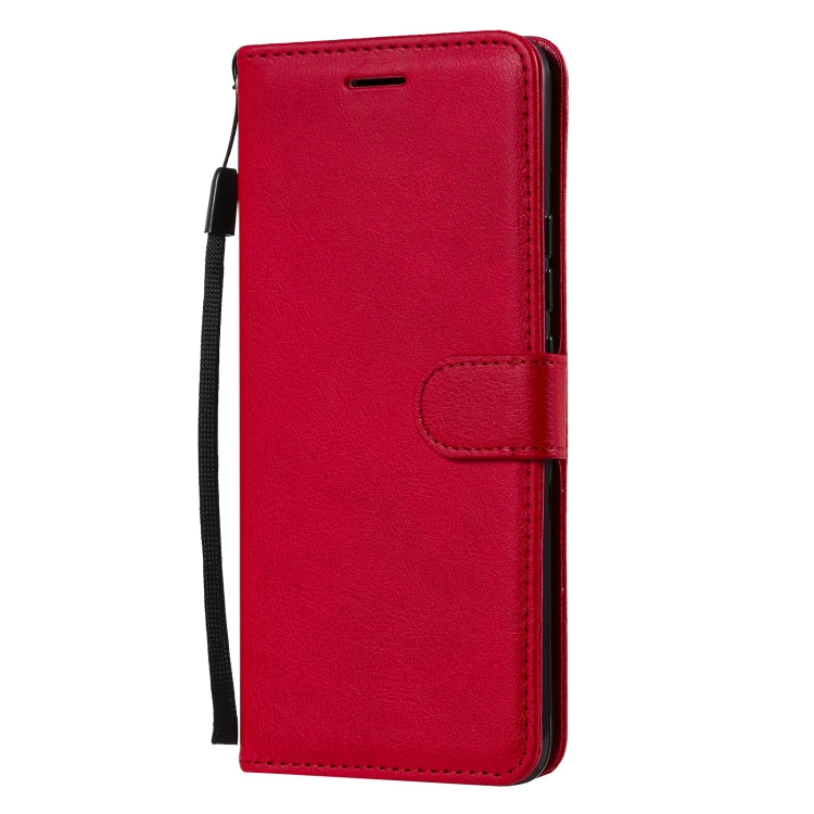 For Xiaomi Mi 11 Pro Solid Color Horizontal Flip Protective Leather Case with Holder & Card Slots & Wallet & Photo Frame & Lanyard