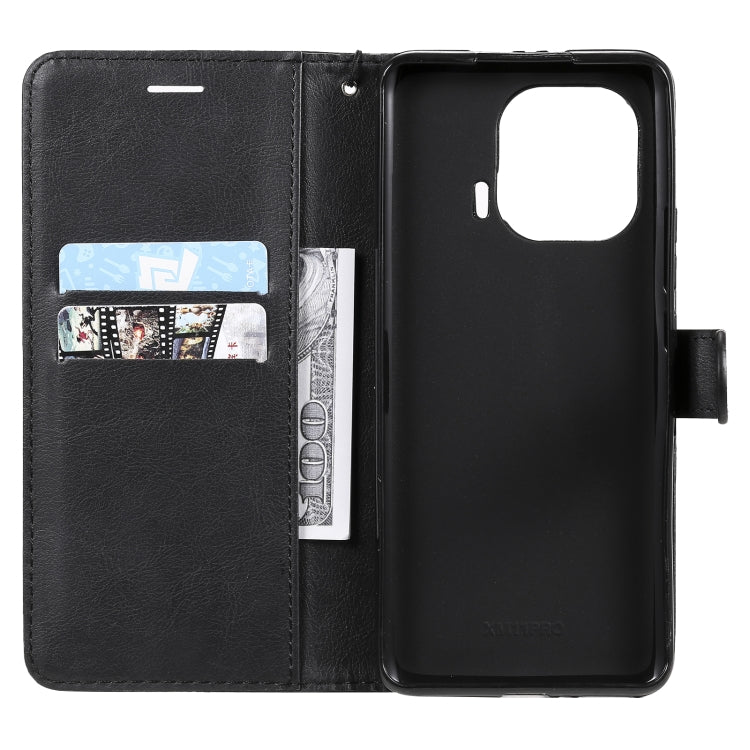 For Xiaomi Mi 11 Pro Solid Color Horizontal Flip Protective Leather Case with Holder & Card Slots & Wallet & Photo Frame & Lanyard