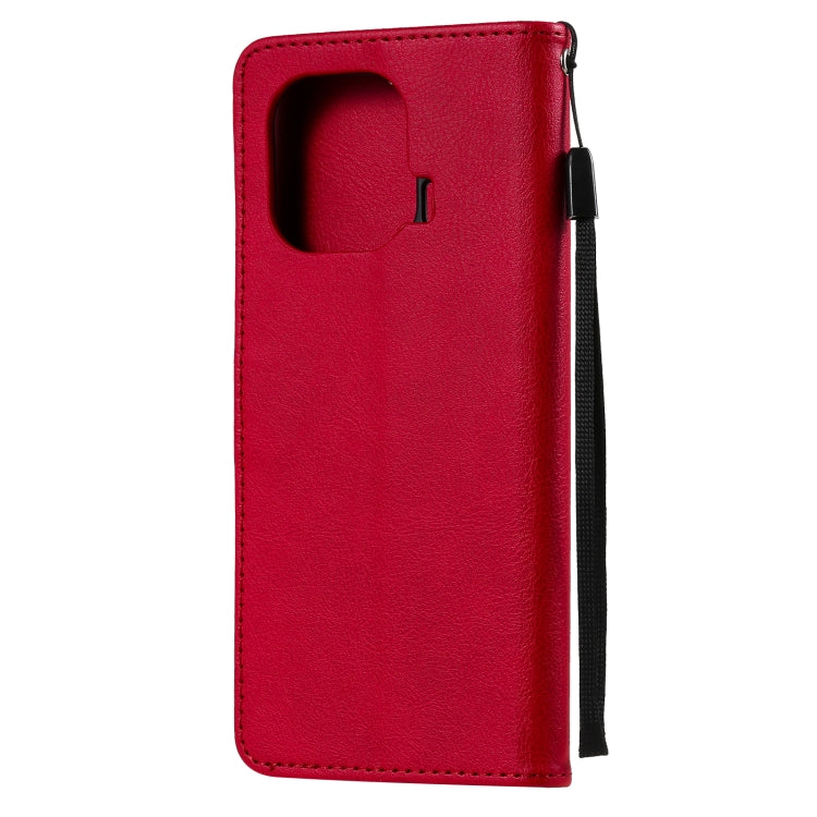 For Xiaomi Mi 11 Pro Solid Color Horizontal Flip Protective Leather Case with Holder & Card Slots & Wallet & Photo Frame & Lanyard