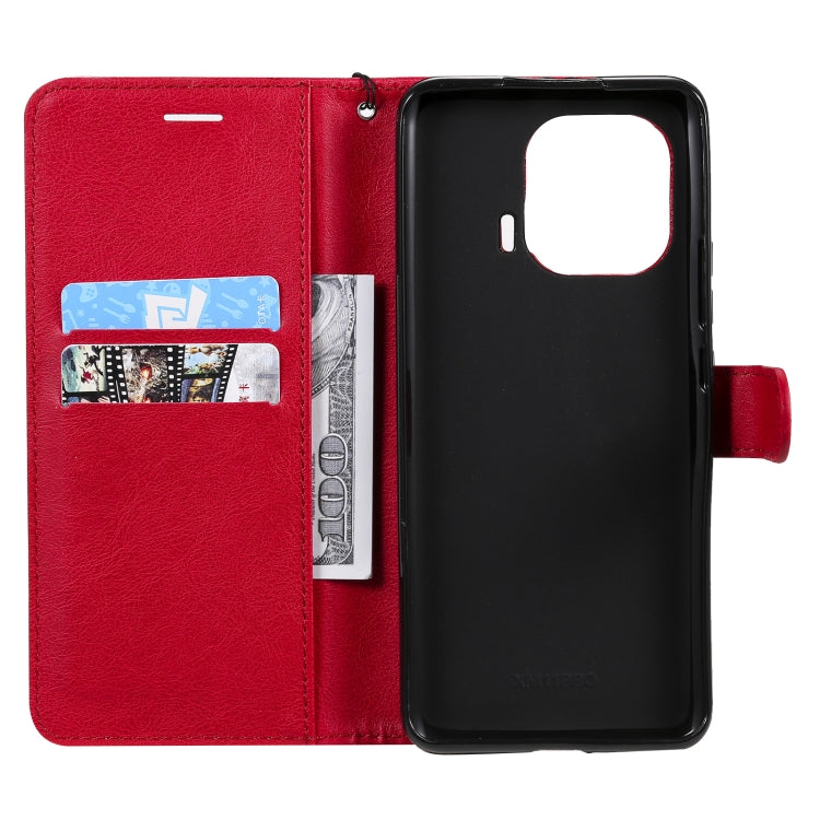 For Xiaomi Mi 11 Pro Solid Color Horizontal Flip Protective Leather Case with Holder & Card Slots & Wallet & Photo Frame & Lanyard