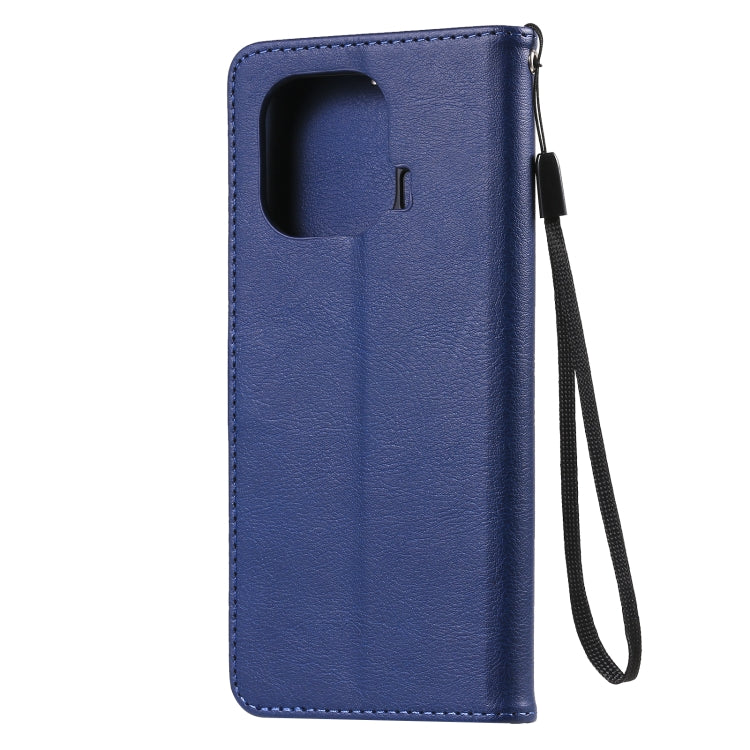 For Xiaomi Mi 11 Pro Solid Color Horizontal Flip Protective Leather Case with Holder & Card Slots & Wallet & Photo Frame & Lanyard